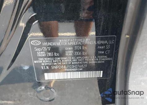 2018 Hyundai Elantra Sel из США, поврежденный, VIN 5NPD84LF0JH276829